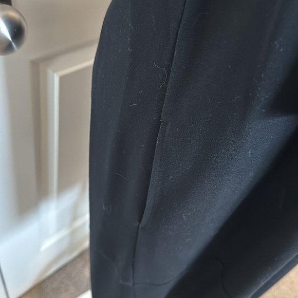 J Jill Ponte Knit Crewneck Dress 3/4 Sleeve Pockets Black Size Large - Picture 5 of 7